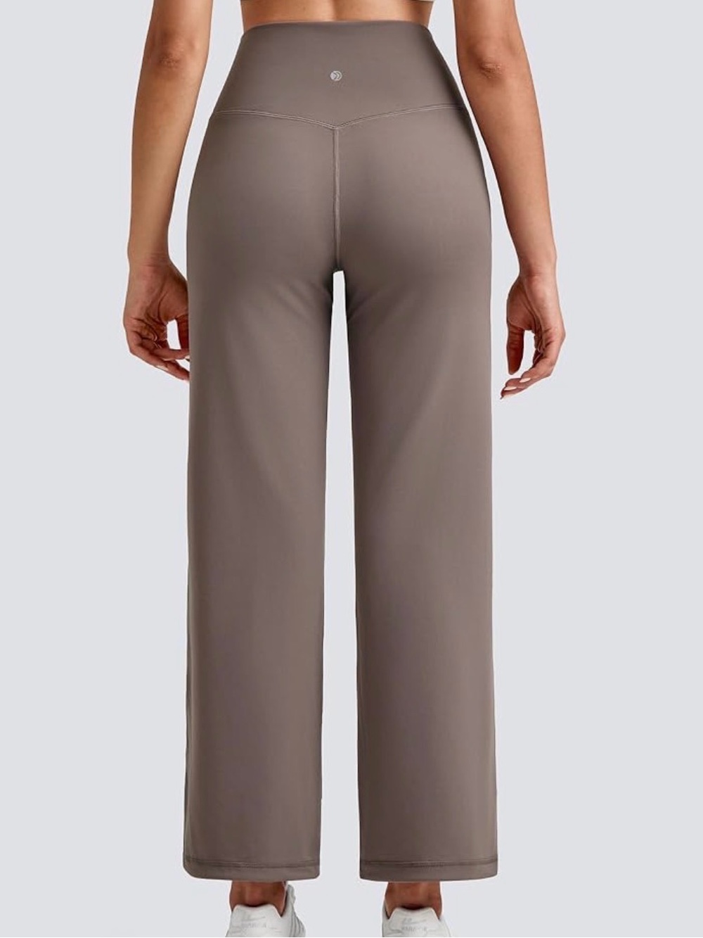 NWOT 🩶 High Waisted Taupe Track Pants - 31” Inseam - Picture 8 of 8